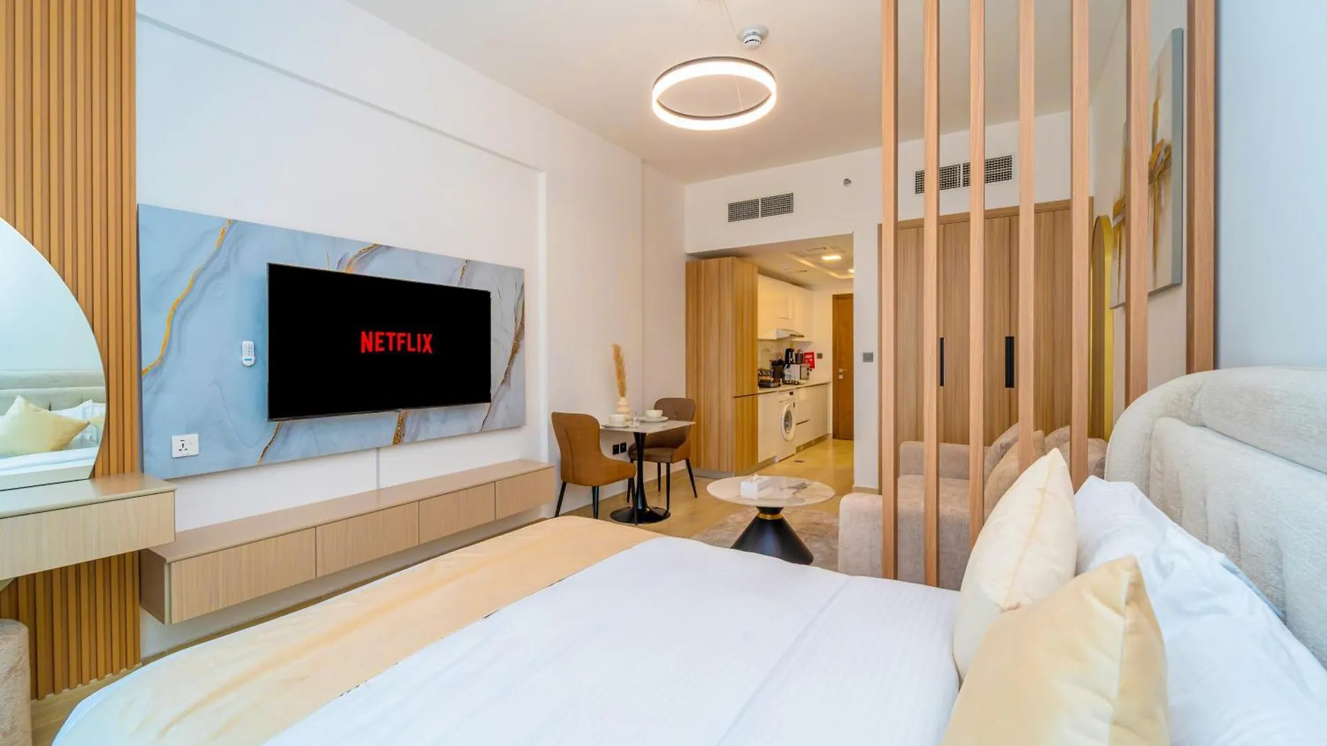 Elegant Jvc Stay Luxury Amid Nature Dubai Apartment
