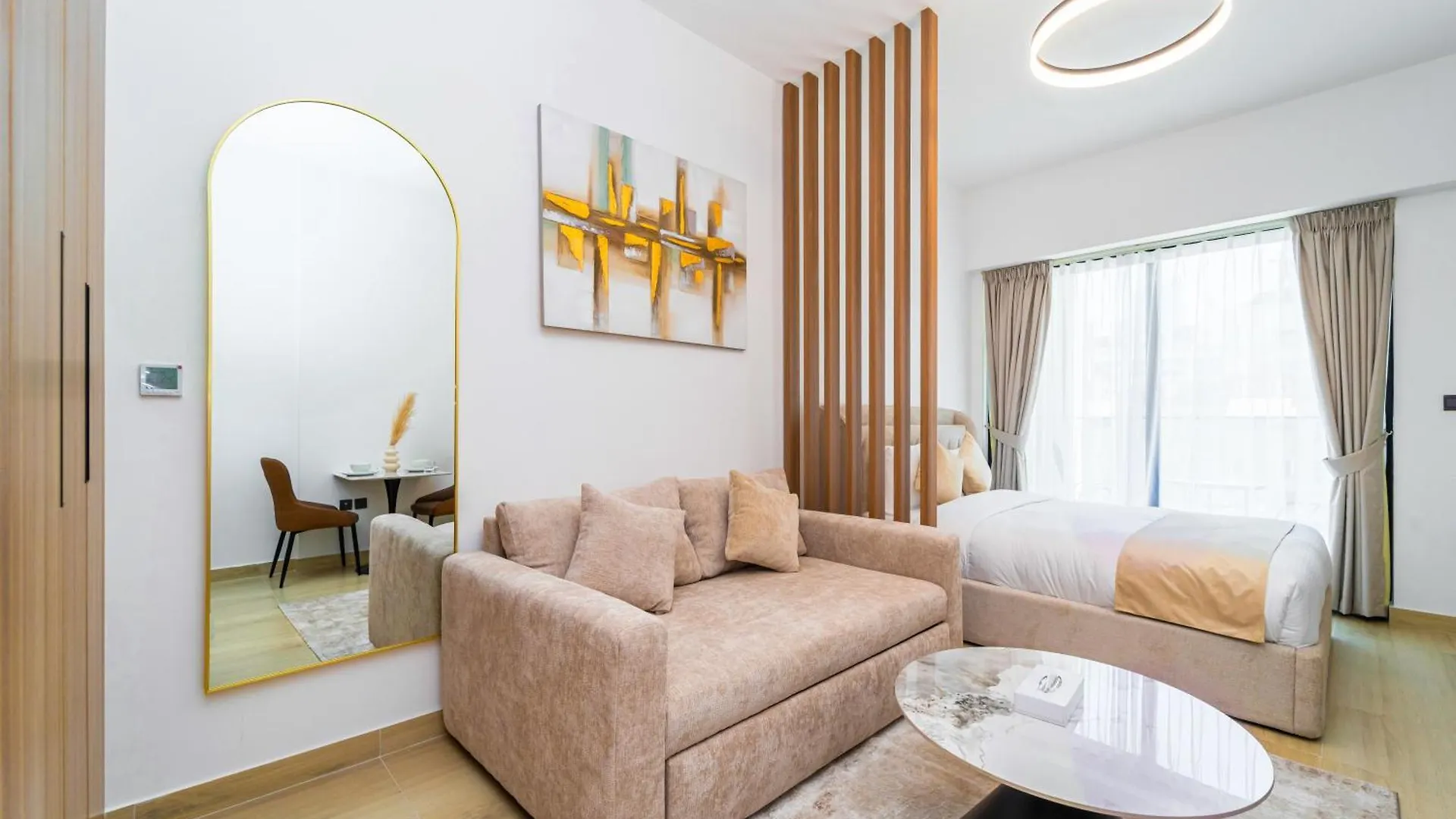 Elegant Jvc Stay Luxury Amid Nature Dubai Apartment